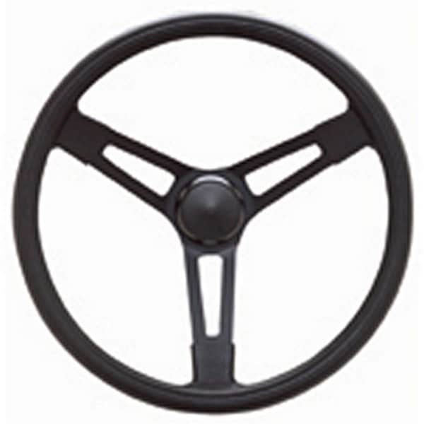 Newalthlete 675 Performance Series 15 in. Steel Steering Wheel - Smooth Grip - 3.12 in. Dish NE3619930 - main